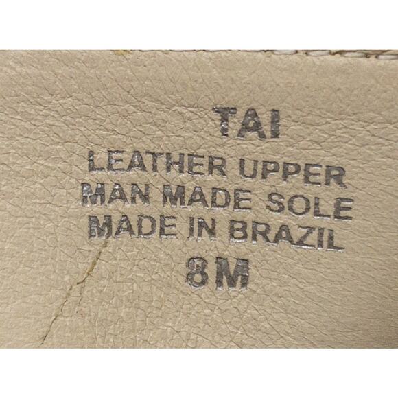 New Matisse Tai Open Toe Low Heel Mule Zip Sandals 8 Tan - Picture 9 of 9